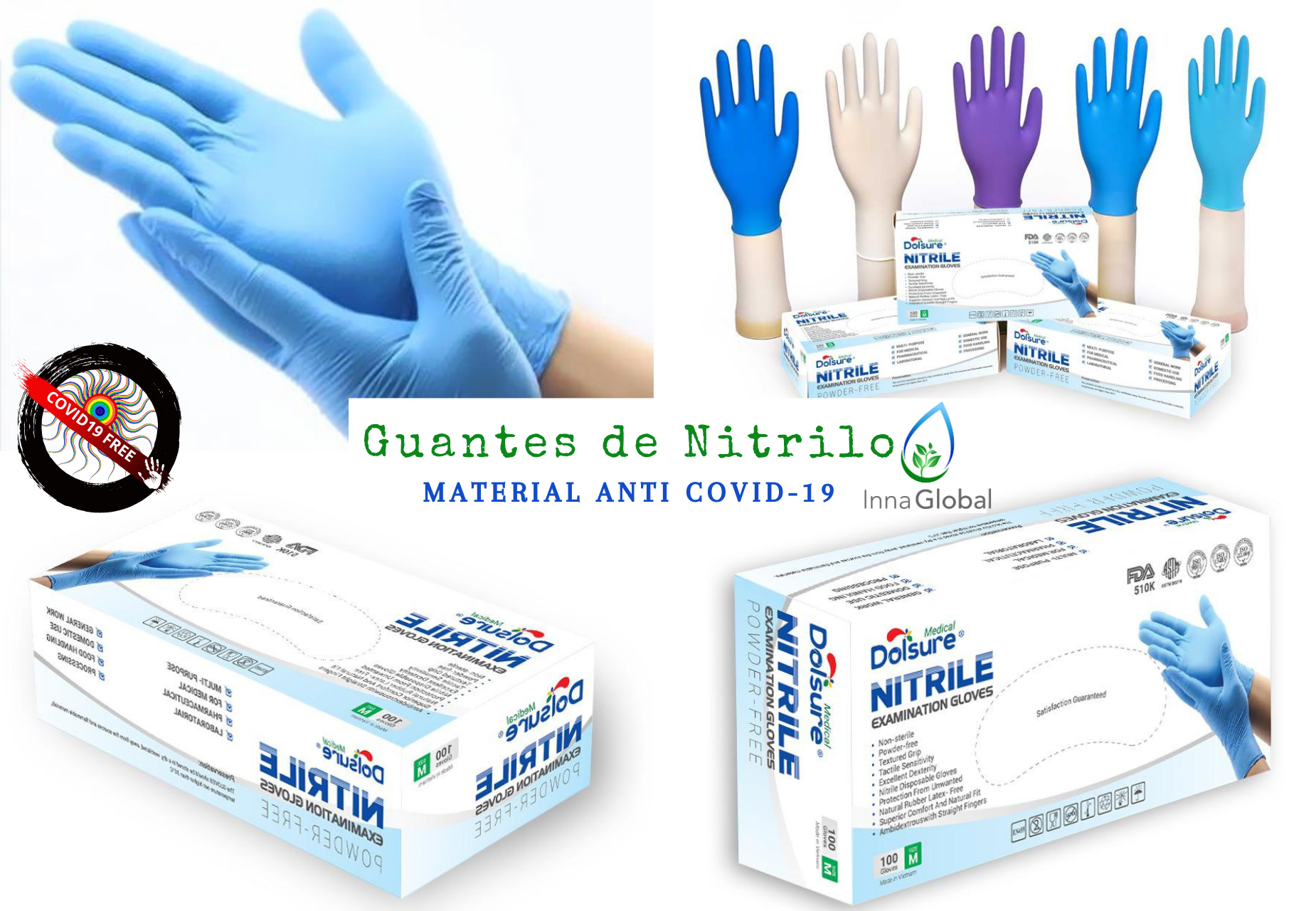 Inna Global SL firma contrato con empresa alemana para comercializar guantes de nitrilo